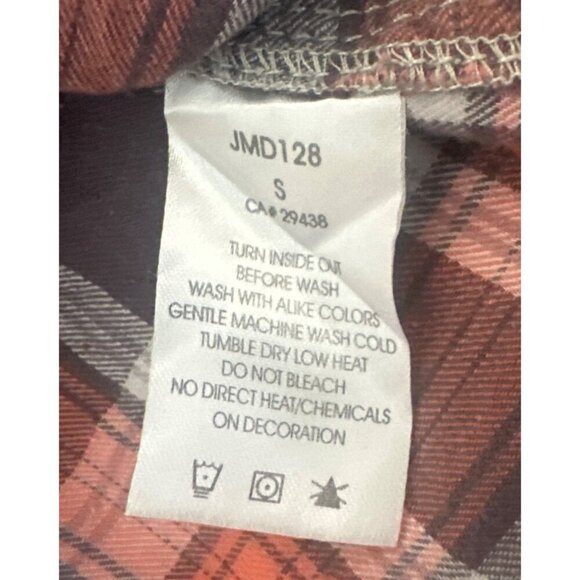 Miss Me Flannel Shirt Dress Button Down Sequins, Size: Small - Picture 8 of 8